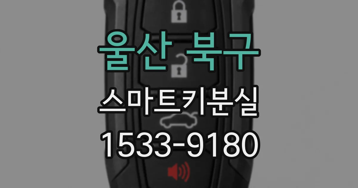 울산 북구 스마트키분실