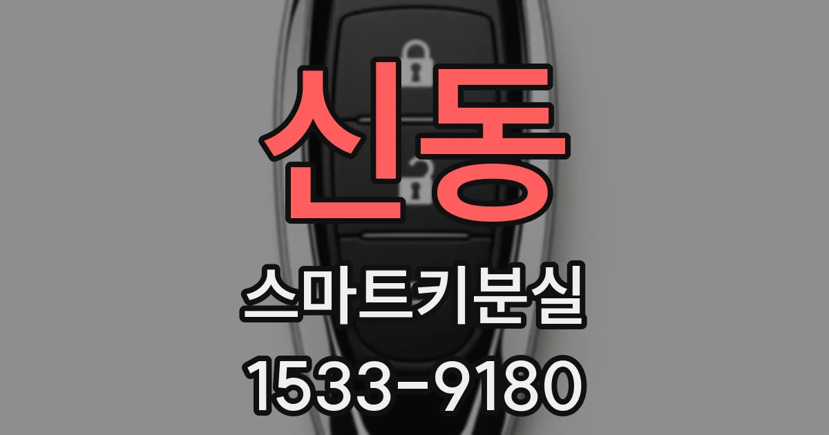 신동 스마트키분실