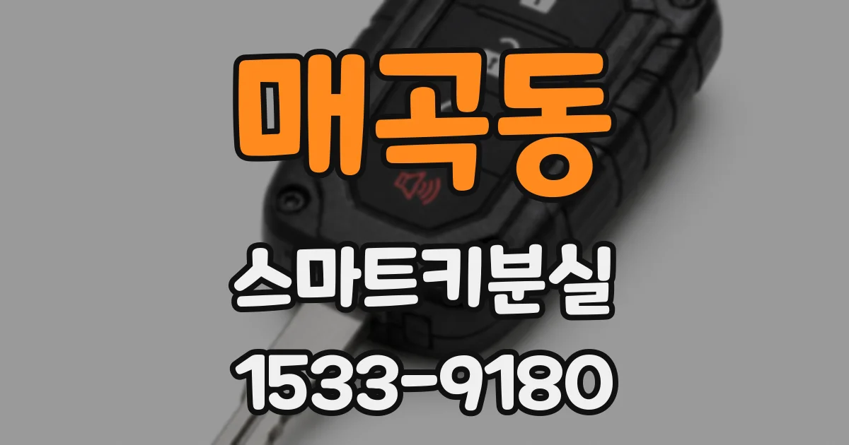 매곡동 스마트키분실