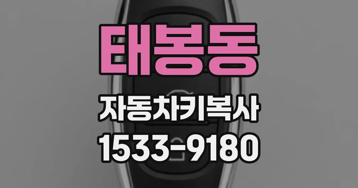 태봉동 자동차키복사