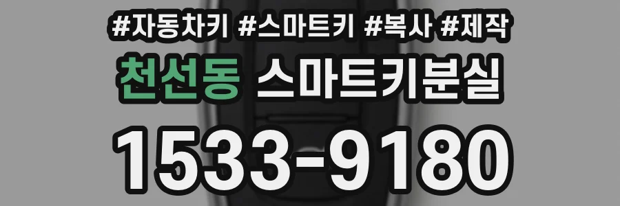 천선동 스마트키분실