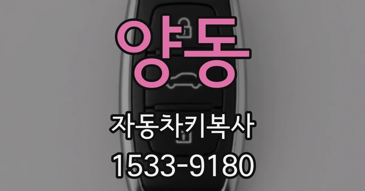 양동 자동차키복사