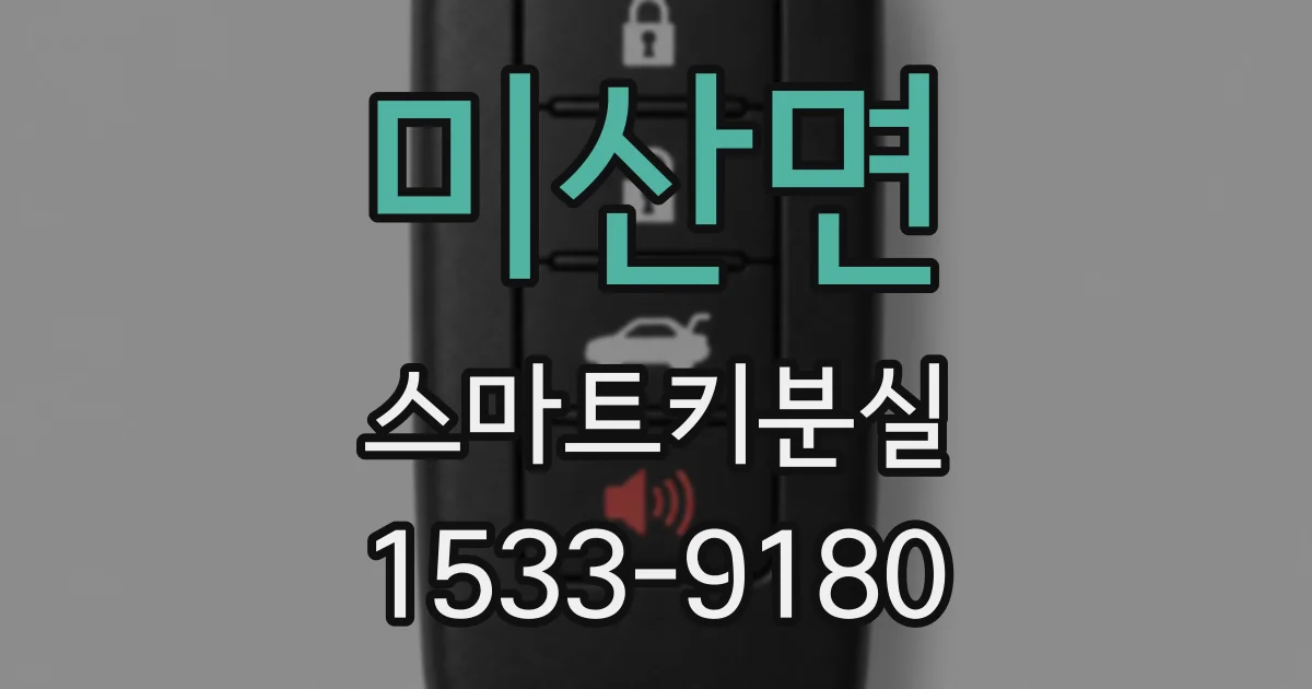 미산면 스마트키분실