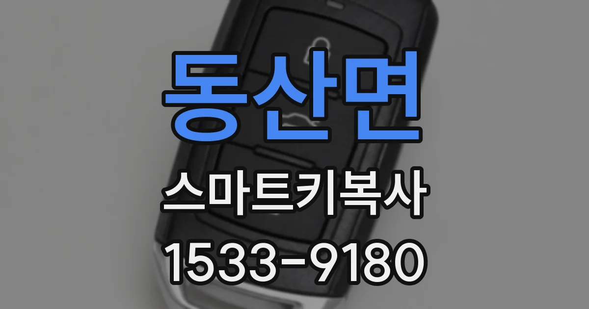 동산면 스마트키복사