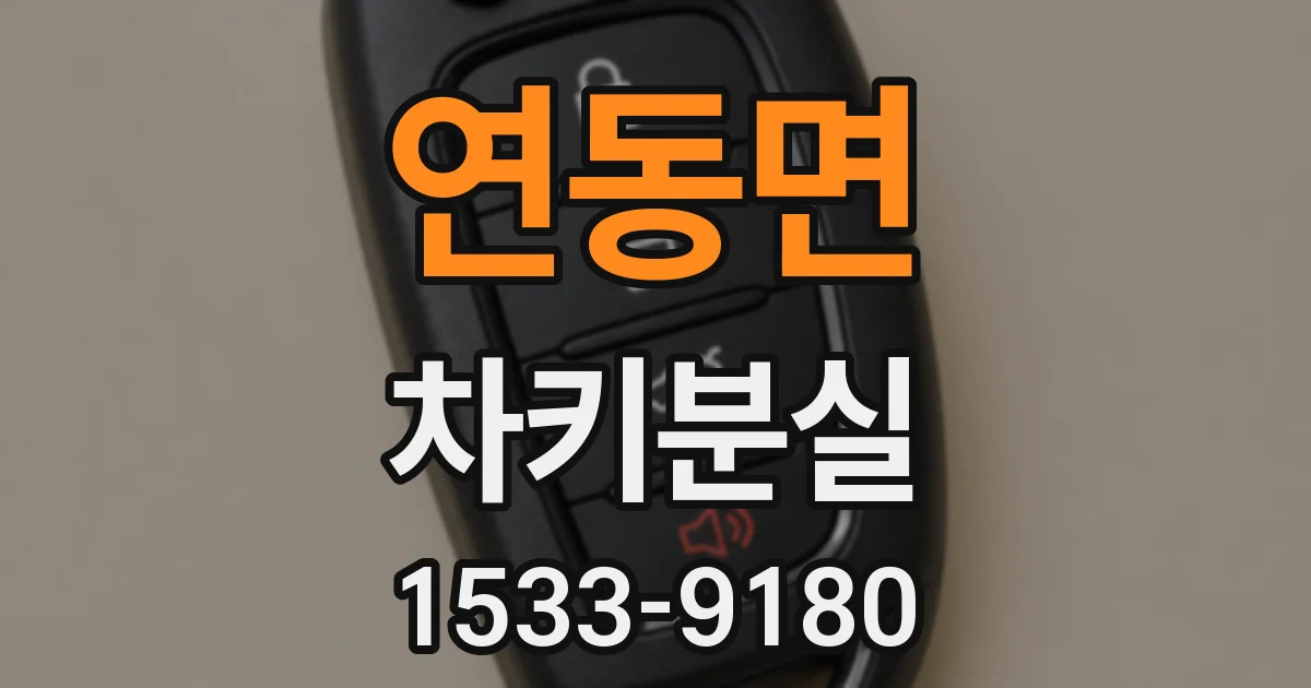 연동면 차키분실