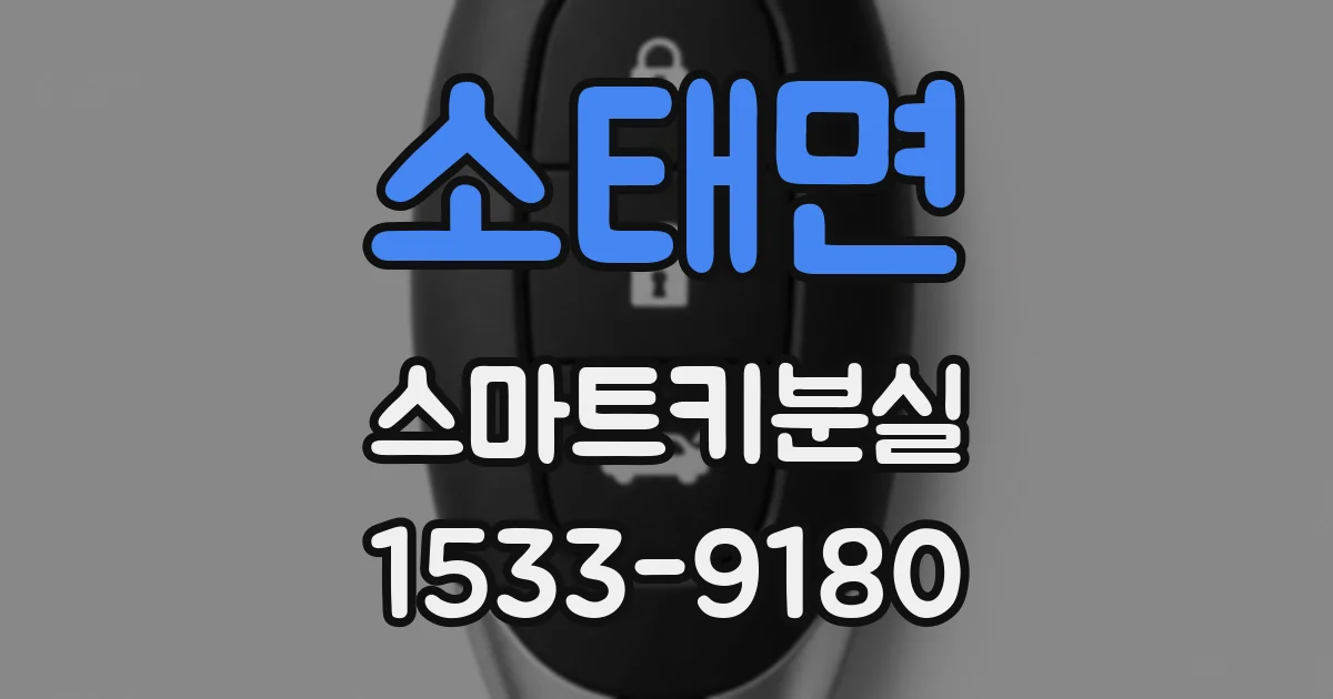 소태면 스마트키분실
