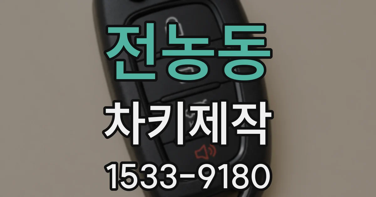 전농동 차키제작