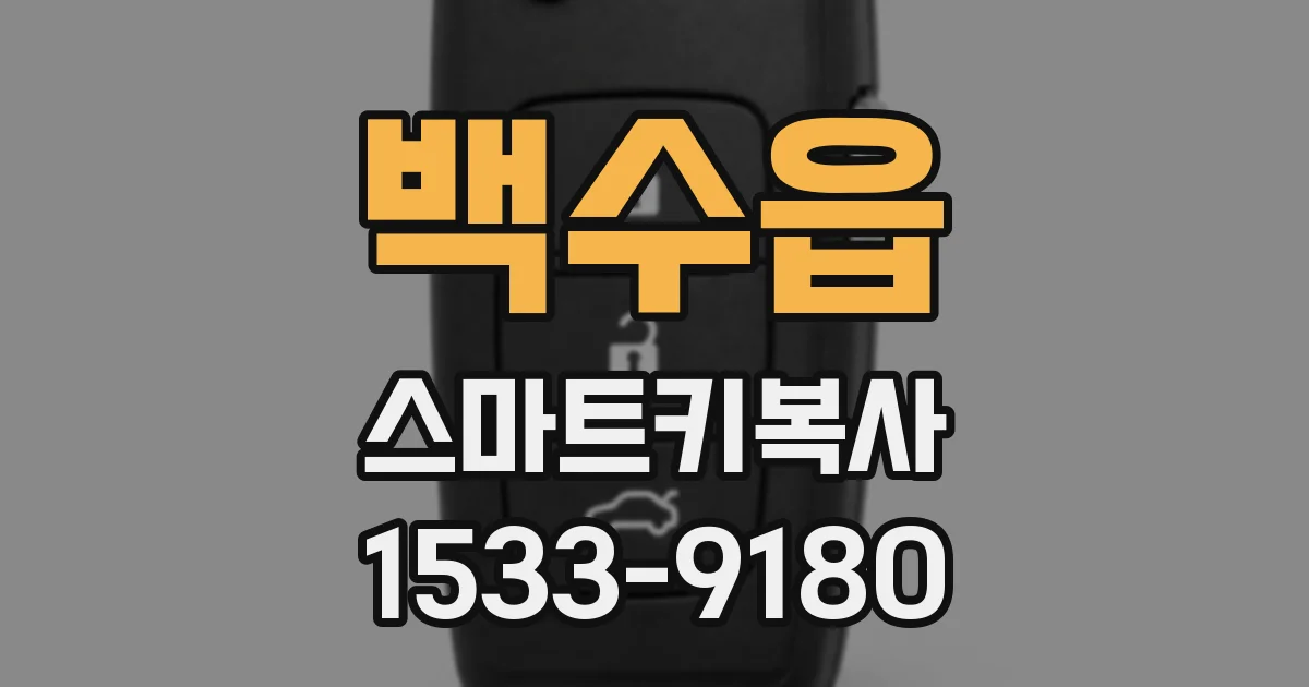 백수읍 스마트키복사