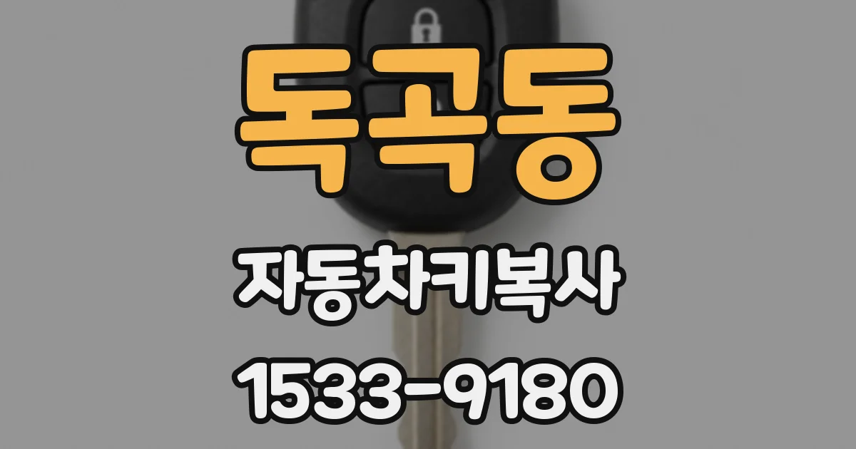 독곡동 자동차키복사