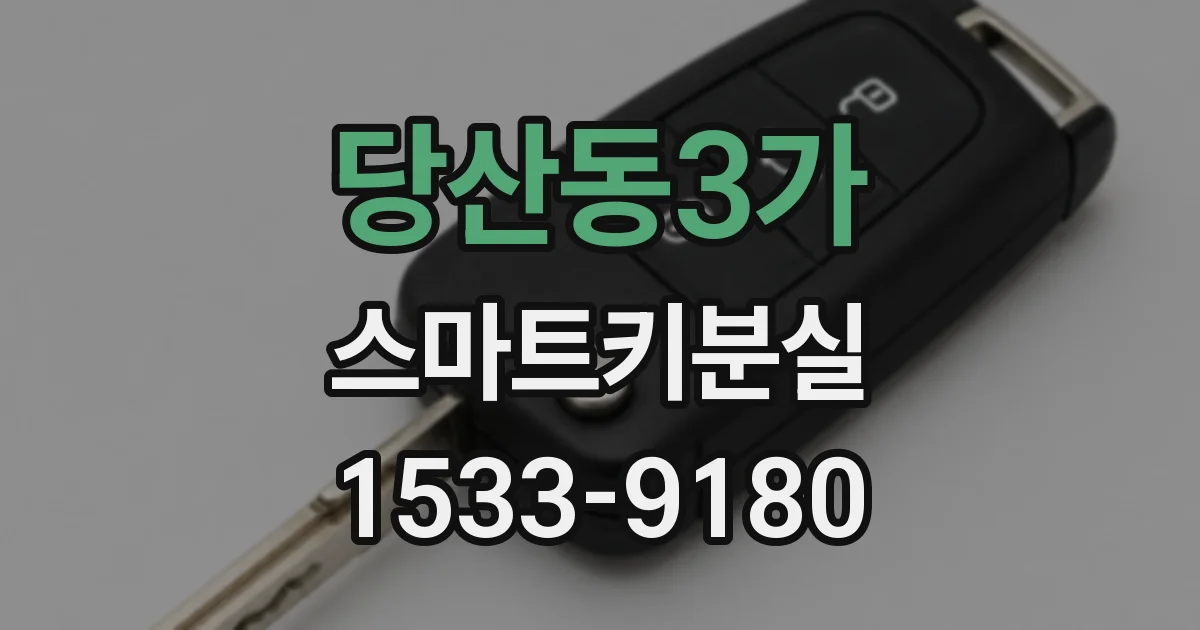 당산동3가 스마트키분실