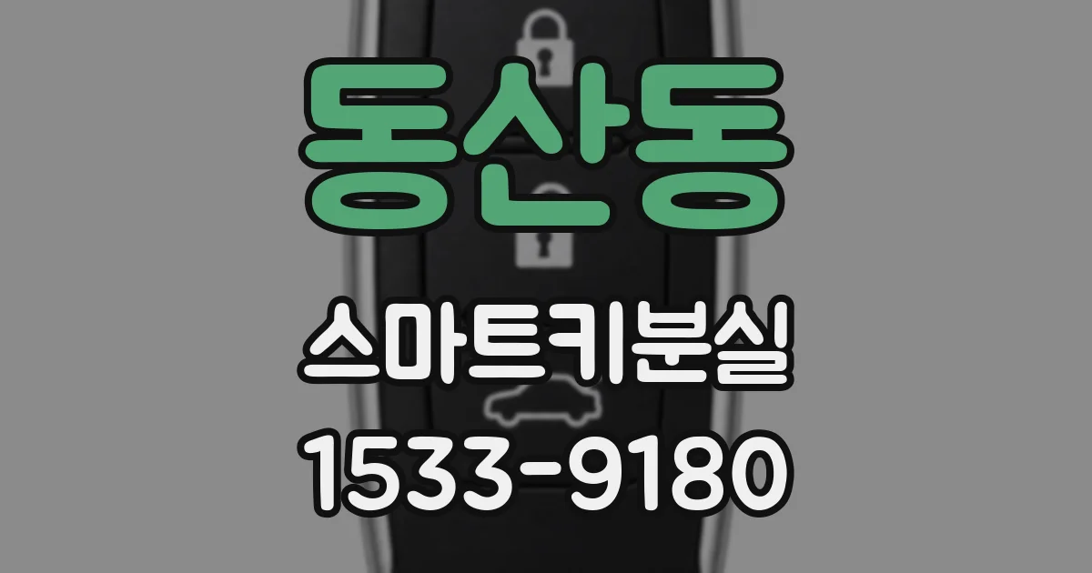 동산동 스마트키분실