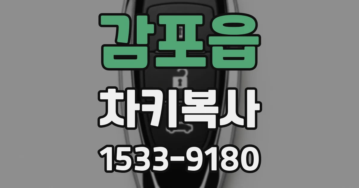 감포읍 차키복사