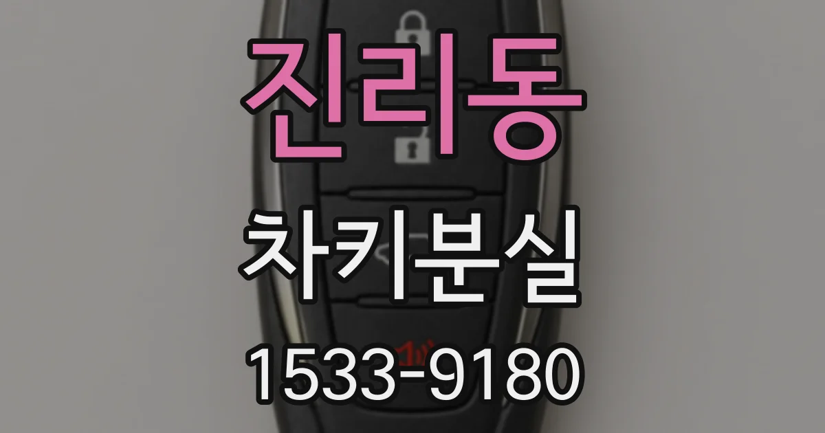 진리동 차키분실