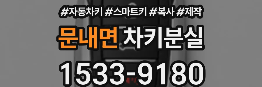 문내면 차키분실