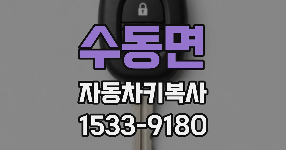 수동면 자동차키복사