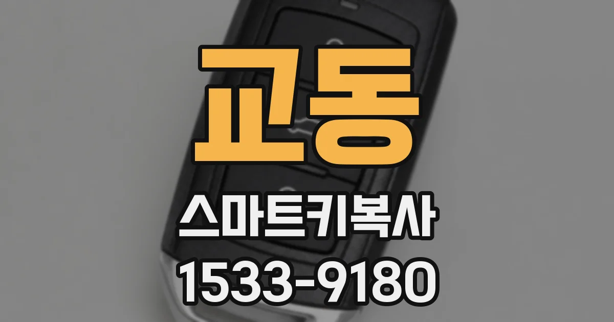교동 스마트키복사