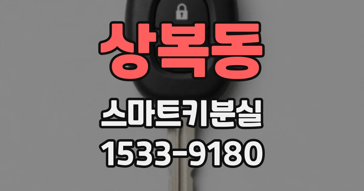 상복동 스마트키분실