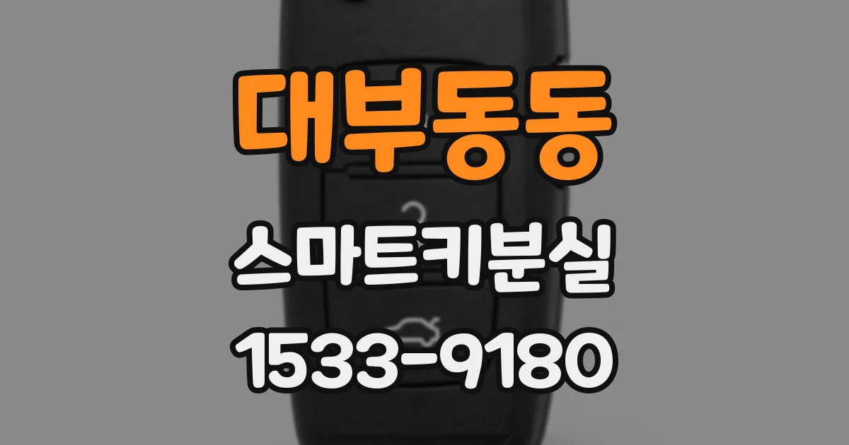 대부동동 스마트키분실
