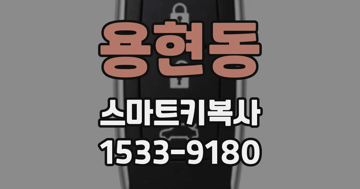 용현동 스마트키복사