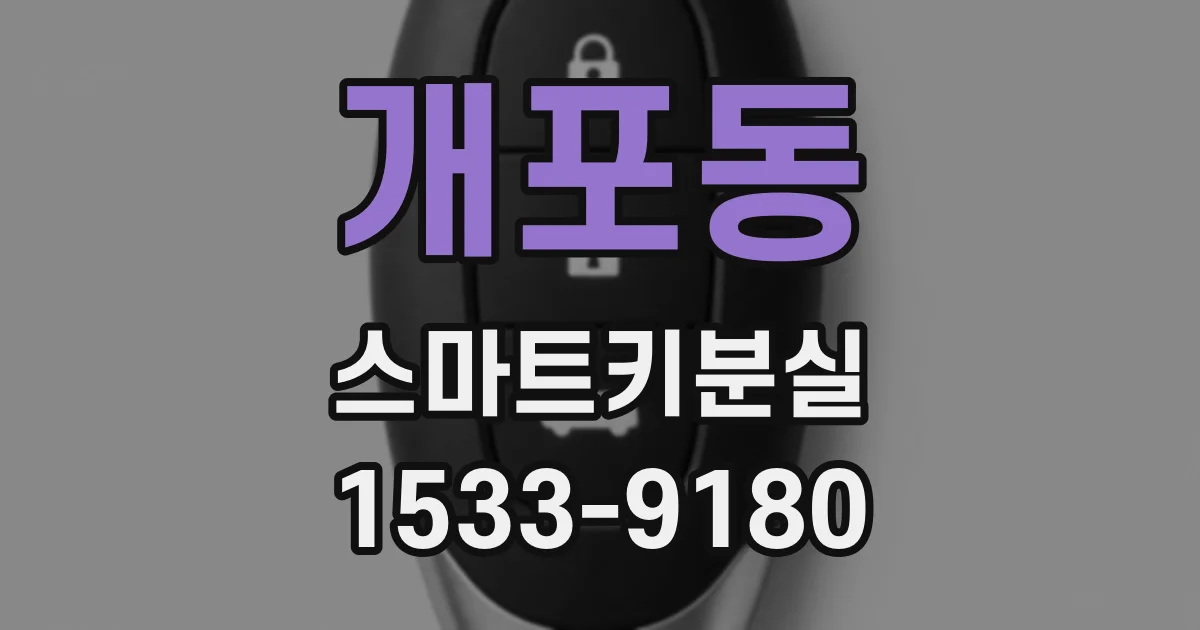 개포동 스마트키분실