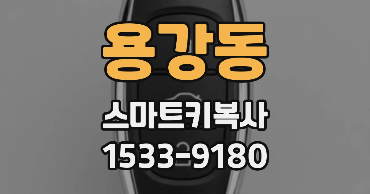 용강동 스마트키복사