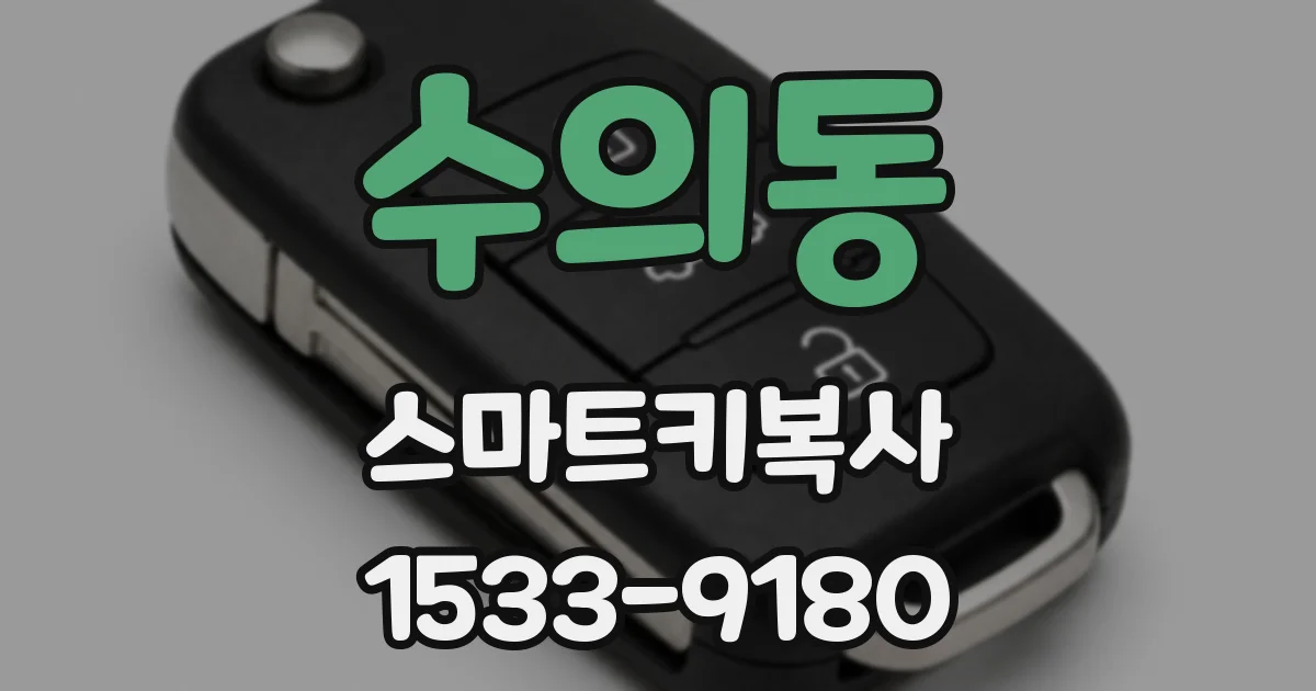 수의동 스마트키복사