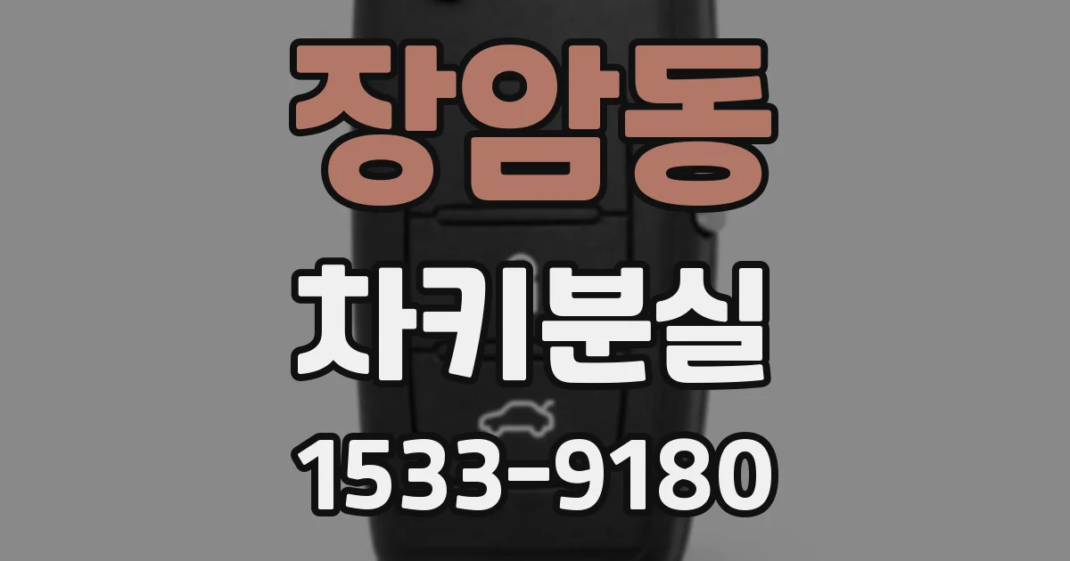 장암동 차키분실