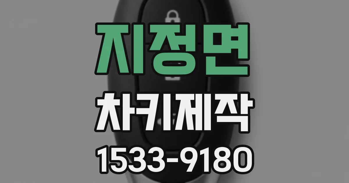 지정면 차키제작