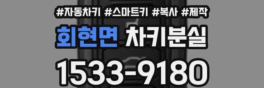 회현면 차키분실