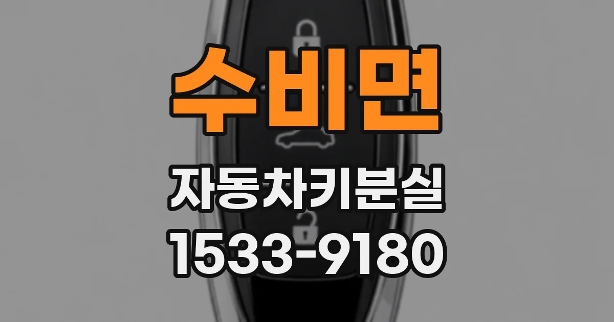 수비면 자동차키분실