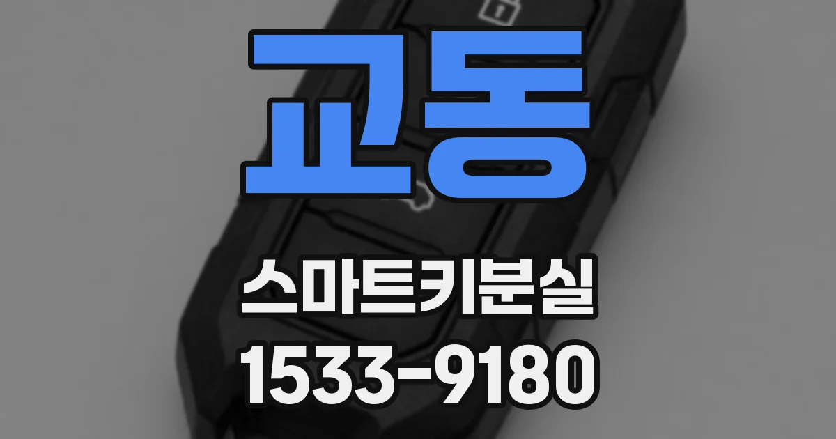 교동 스마트키분실