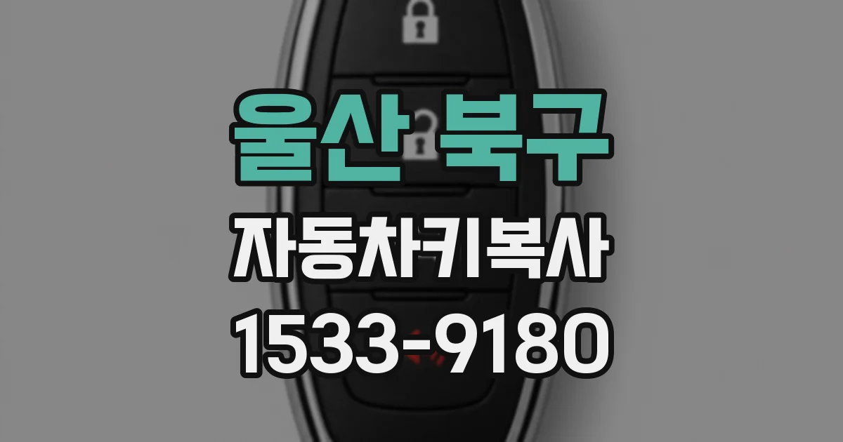 울산 북구 자동차키복사