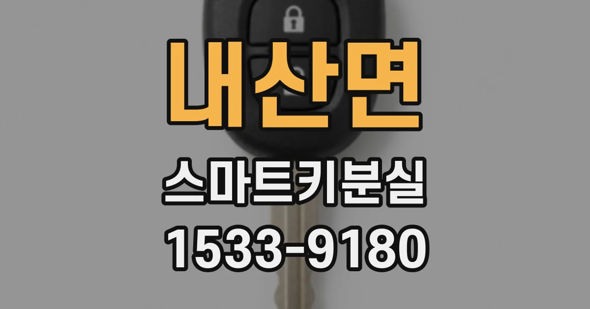 내산면 스마트키분실