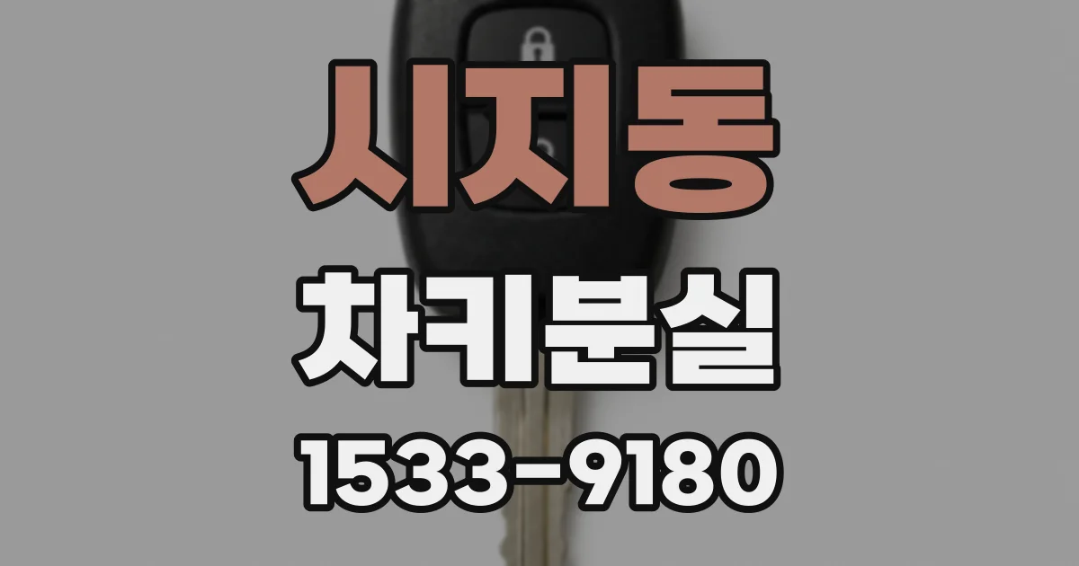 시지동 차키분실