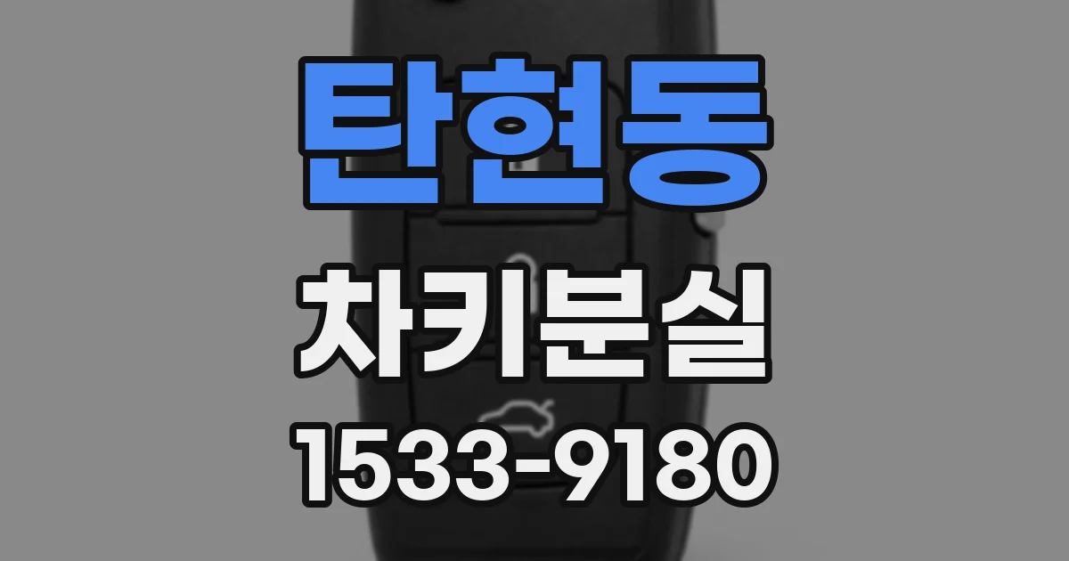 탄현동 차키분실