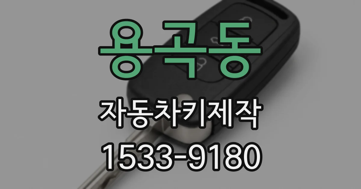 용곡동 자동차키제작