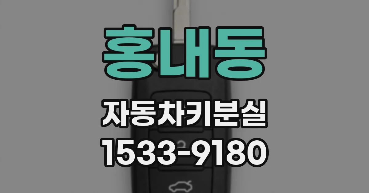 홍내동 자동차키분실