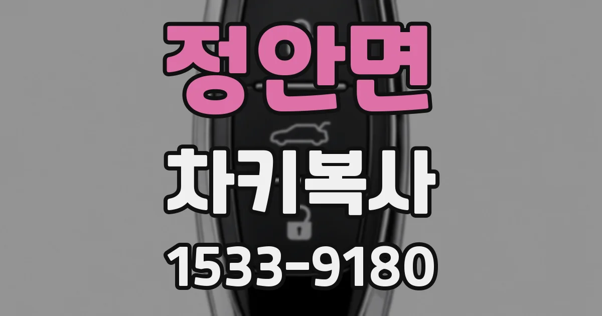 정안면 차키복사