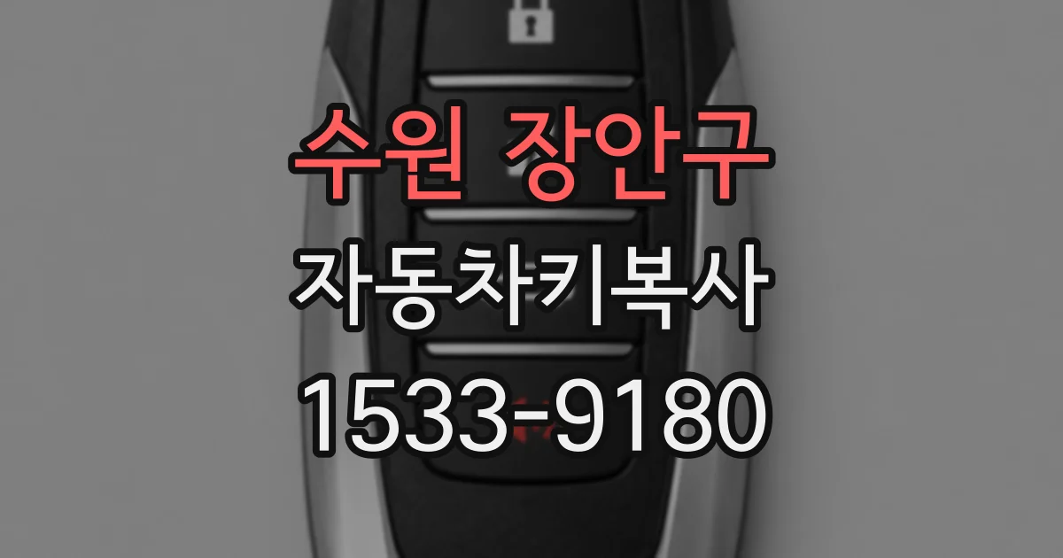 수원 장안구 자동차키복사