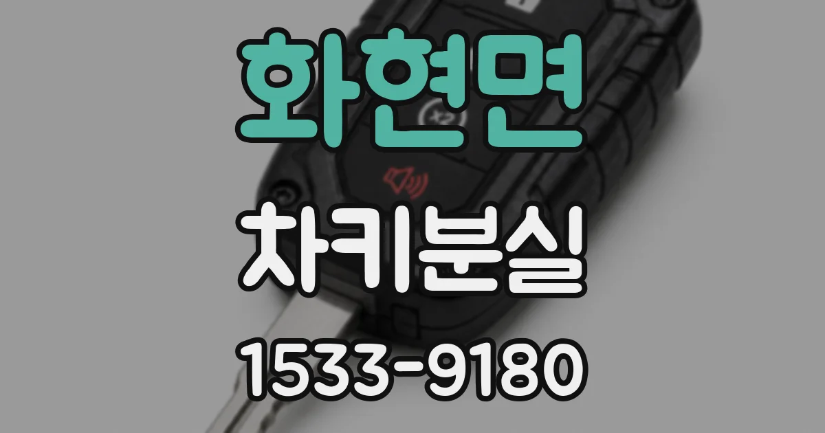 화현면 차키분실