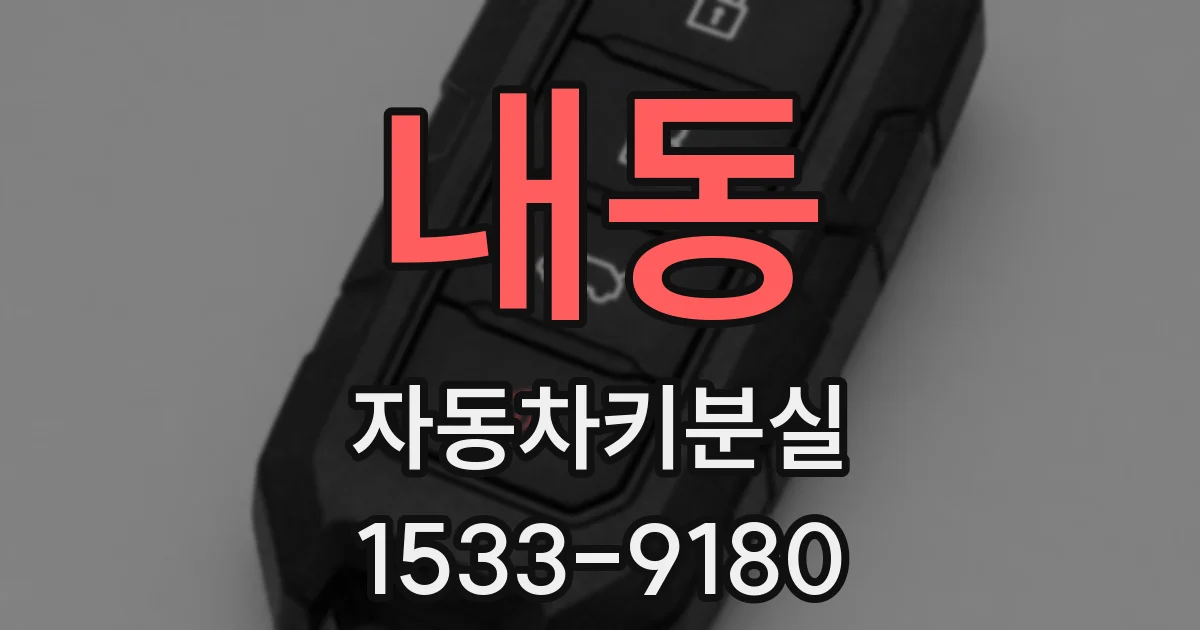 내동 자동차키분실