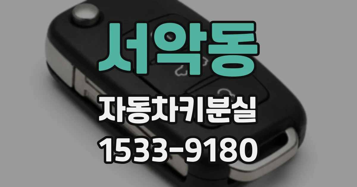 서악동 자동차키분실