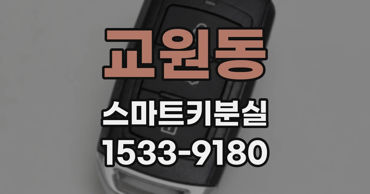 교원동 스마트키분실