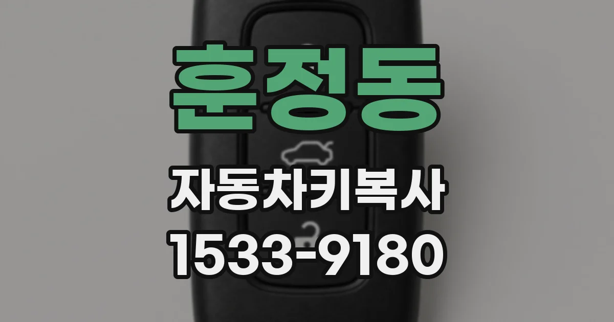 훈정동 자동차키복사