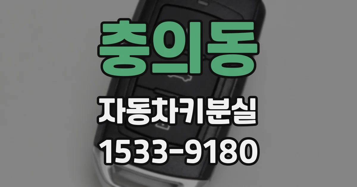 충의동 자동차키분실
