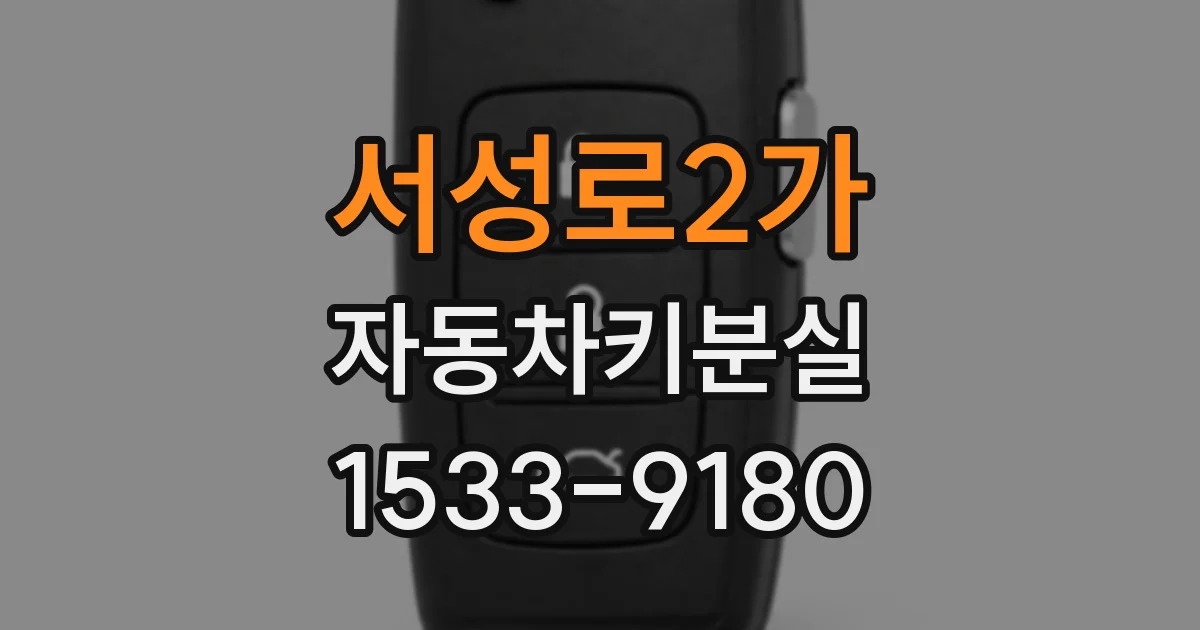 서성로2가 자동차키분실