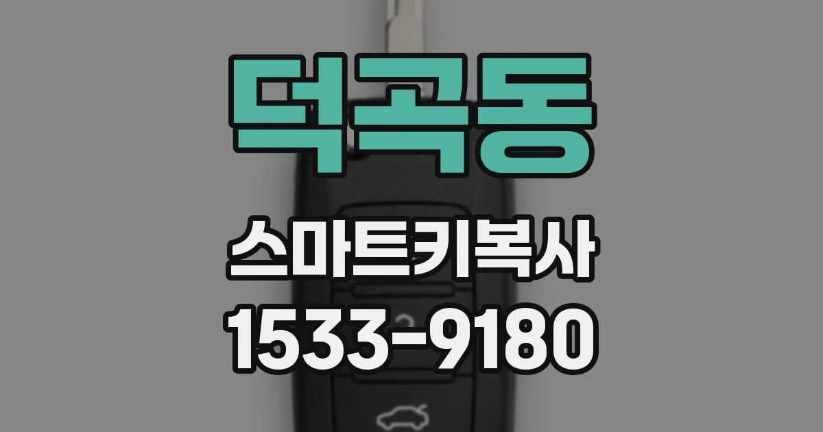덕곡동 스마트키복사