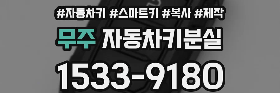 무주 자동차키분실