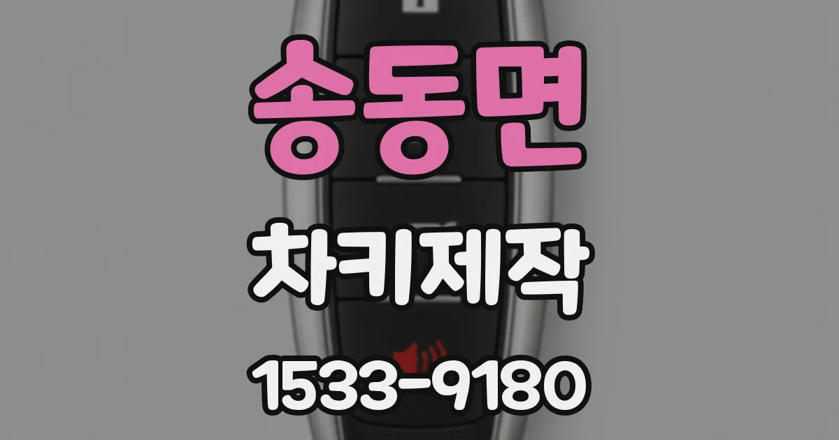 송동면 차키제작