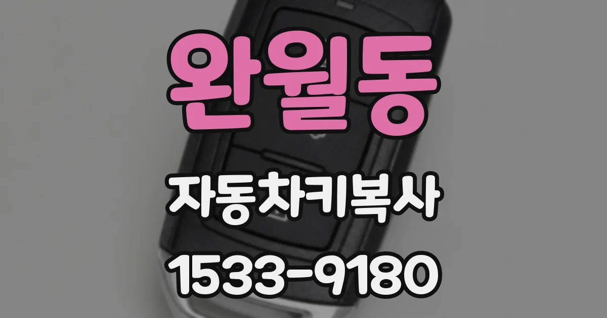 완월동 자동차키복사